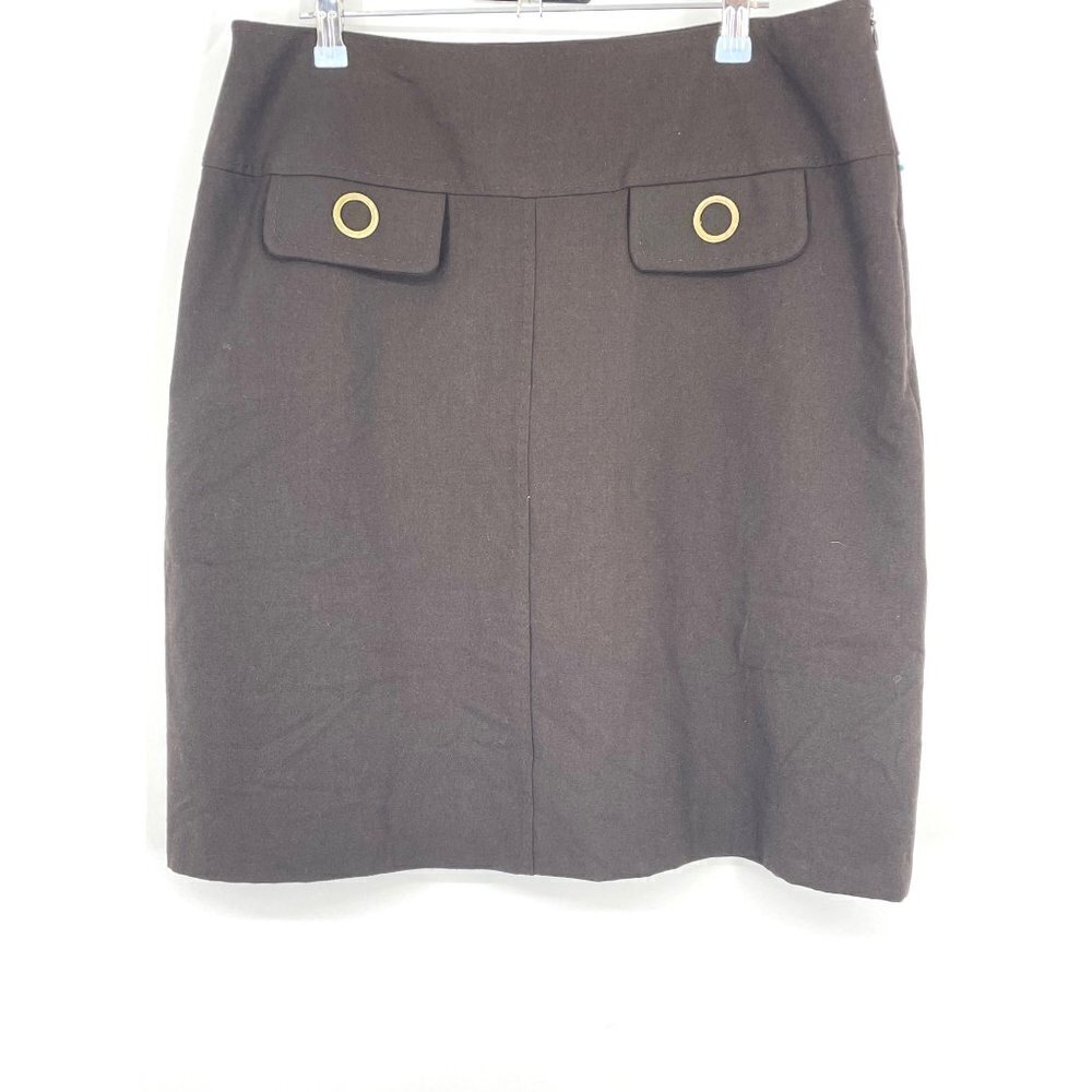 NWT‎ Vintage Marks & Spencer Chocolate Brown A-Line Skirt 10
